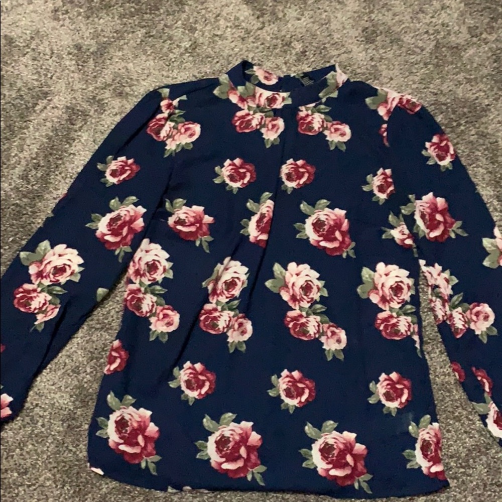 Long sleeve silky dress top